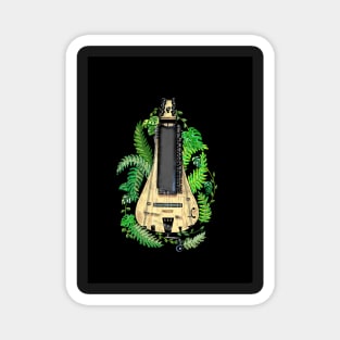 Hurdy-Gurdy with Ferns Magnet