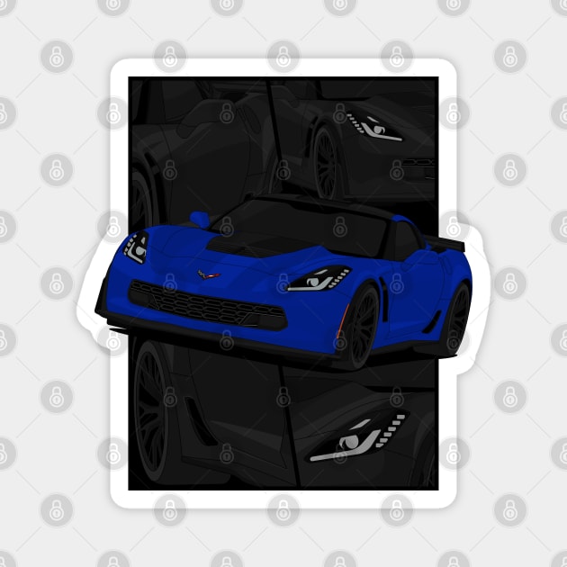 Z06 LAKE-BLUE Magnet by VENZ0LIC