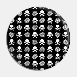 Creepy Christmas Skulls Pin