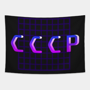 CCCP Soviet Aesthetic Vaporwave Tapestry