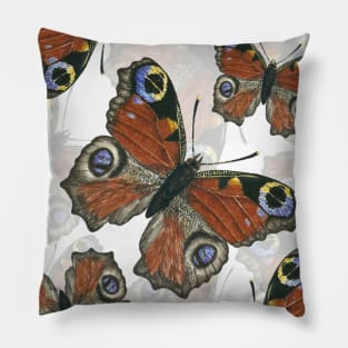 Peacock butterfly 2 Pillow