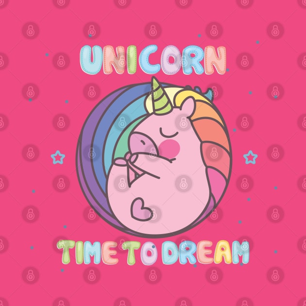 Time to Dream Unicron kids Grils teen fun cute Design by estelA_Sunday