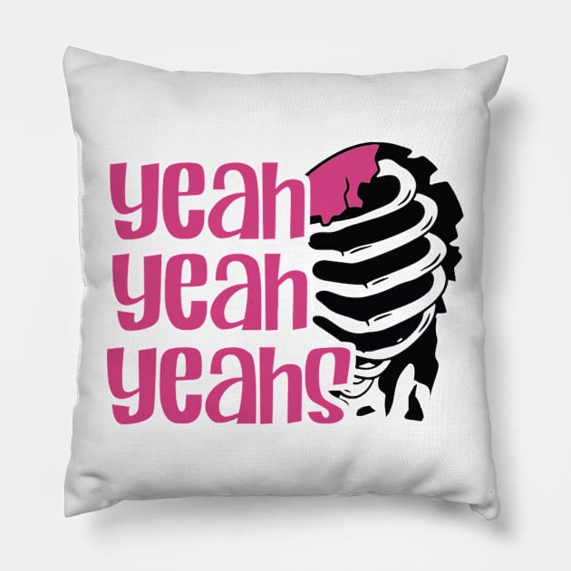 Yeah Yeah Yeahs - Cheated Hearts Pillow by Suisui Artworks