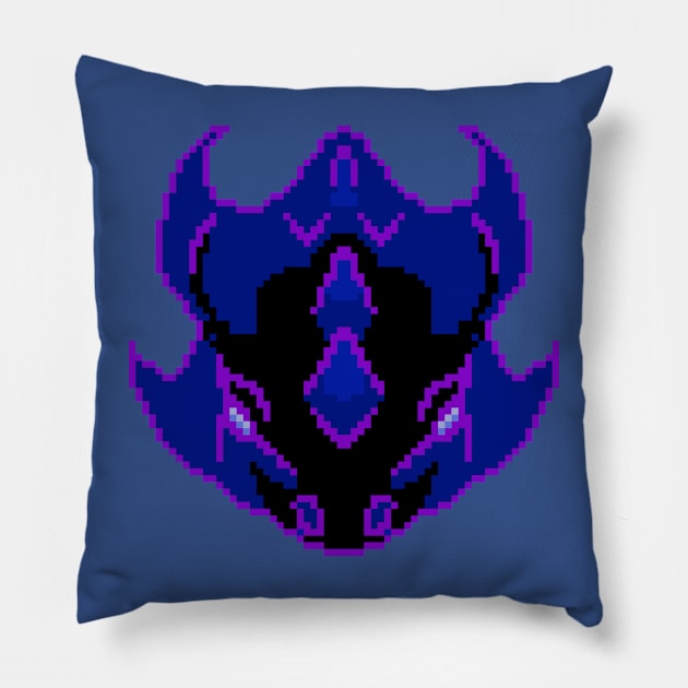 64 pixel dragon Pillow by KingSpaceBug