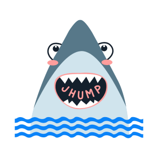 funny shark - simple humor design T-Shirt