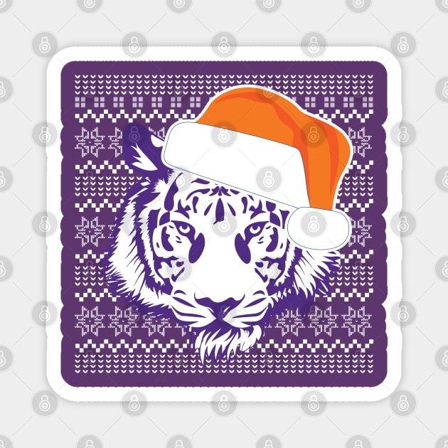 Clemson Ugly Christmas Sweater Christmas Magnet by TheShirtGypsy