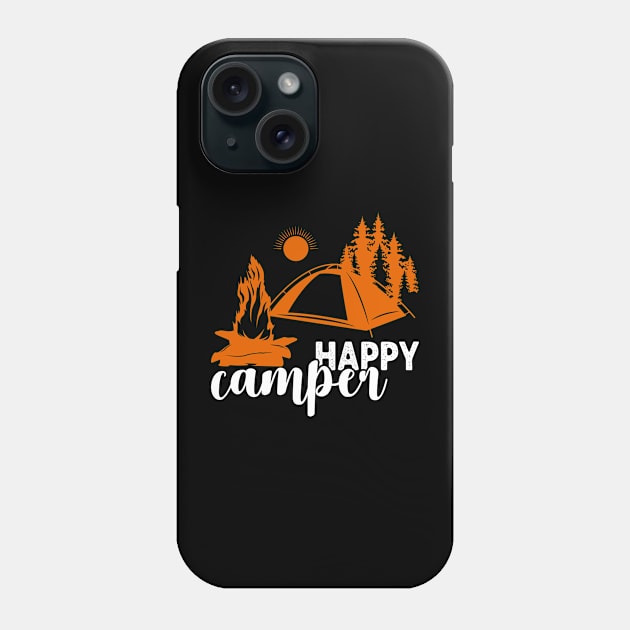 Happy Camper Phone Case by Creative Brain