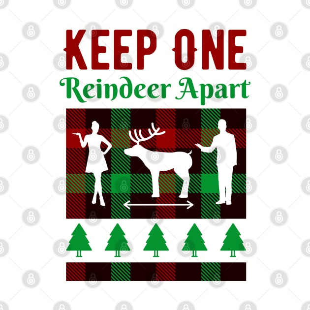 Keep One Reindeer Apart Xmas Gift by davidisnoartist