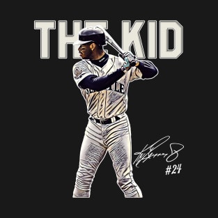 Ken Griffey Jr The Kid Basketball Legend Signature Vintage Retro 80s 90s Bootleg Rap Style T-Shirt