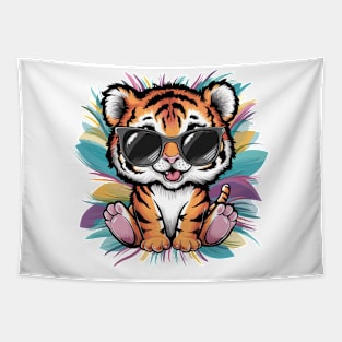 Baby Tiger Cute Tapestry