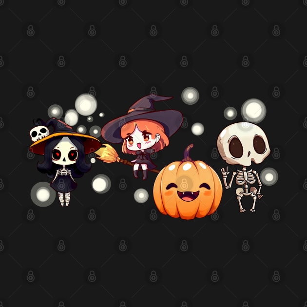 chibis welcome to halloween by Eccentric-ink