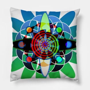 Psychedelic Abstract Star Visions Pillow