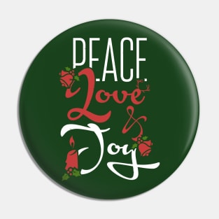 Peace, Love, Joy Pin