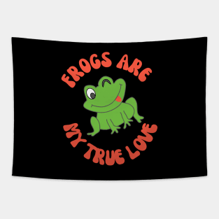 I Love Frogs Tapestry