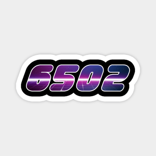 6502 Vaporwave Magnet