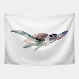 Swimming Sea Turtle Tapestry