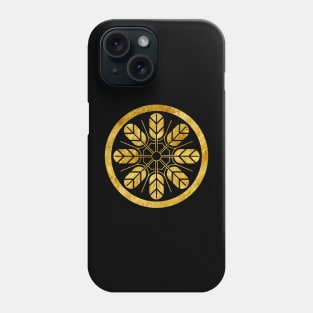 Inoue samurai clan kamon in faux gold Phone Case