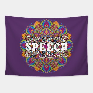 Speech Therapist, Speech language pathology, SLP, SLPA Mandala Tapestry