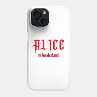 Alice in borderland title red Phone Case