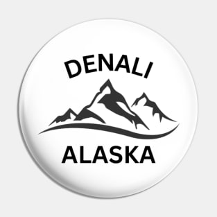 Denali Alaska Mountains Souvenir Pin