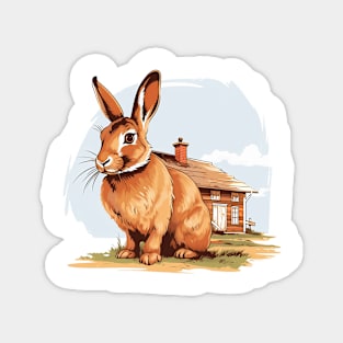 Farm Rabbit Magnet