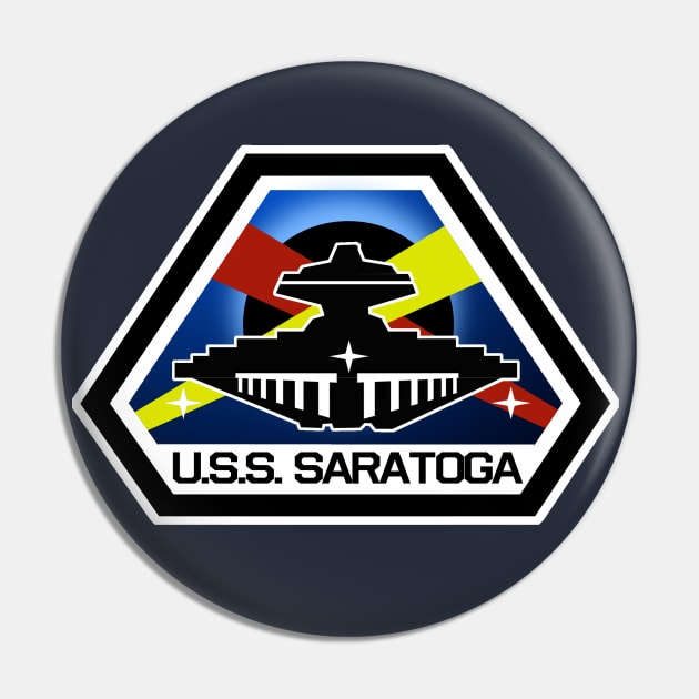 SAAB USS Saratoga Pin by PopCultureShirts