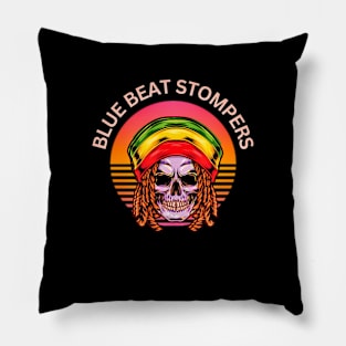 Blue Beat Stompers Pillow