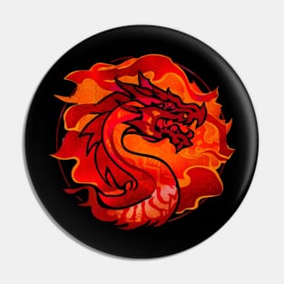 "Eternal Majesty: Dragon Zodiac Wonder Ukiyo-e" - Chinese Zodiac Dragon Pin