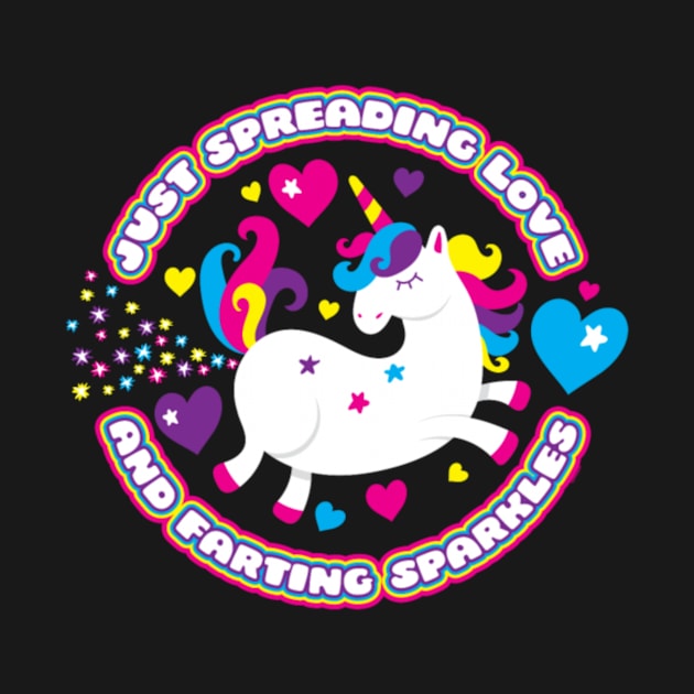 Just Spreading Love and Farting Sparkles  Unicorn by Xizin Gao