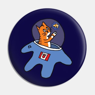 Astronaut Cat Pin