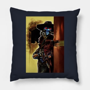 Space fearless bounty hunter Pillow