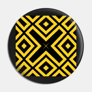 HIGHLY Visible Yellow and Black Line Kaleidoscope pattern (Seamless) 5 Pin