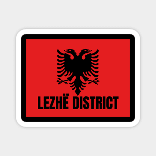 Lezhë District City in Albanian Flag Magnet