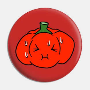 Nervous Red Bell Pepper Pin