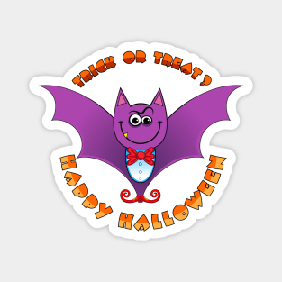 Cheerful vampire. Halloween Magnet