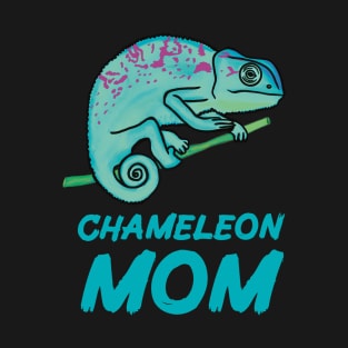 Chameleon Mom, Blue, for Chameleon Lovers T-Shirt