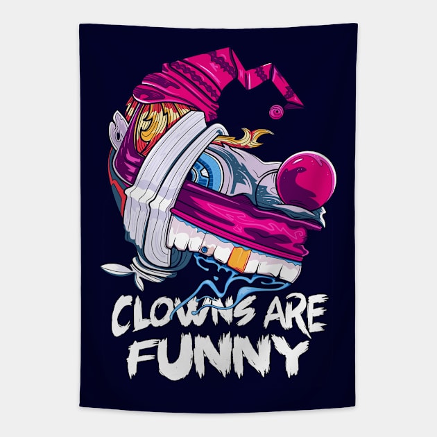 Clowns Tapestry by Frajtgorski