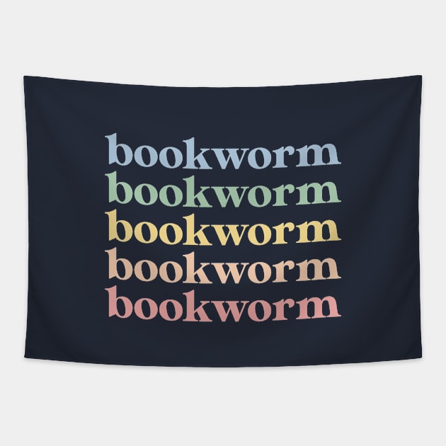 Book Lover Gift Vintage Bookworm Retro Bookworm Tapestry by kmcollectible