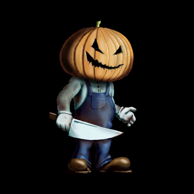 Pumpkin Kid Original Design for Halloween by billRsims