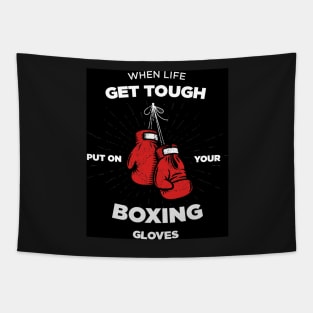 PUT ON YOUR GLOVES (BOXE) Tapestry