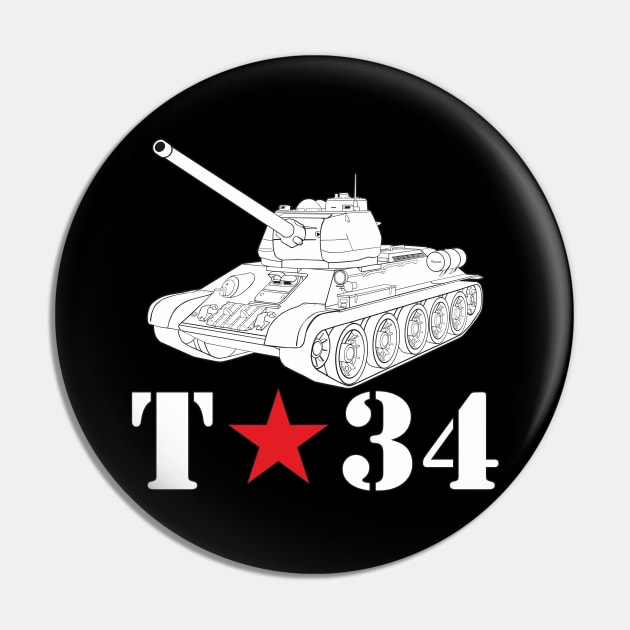 Soviet T-34 tank Pin by FAawRay