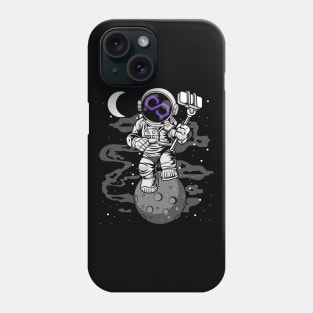 Astronaut Selfie Polygon Matic Coin To The Moon Crypto Token Cryptocurrency Wallet Birthday Gift For Men Women Kids Phone Case