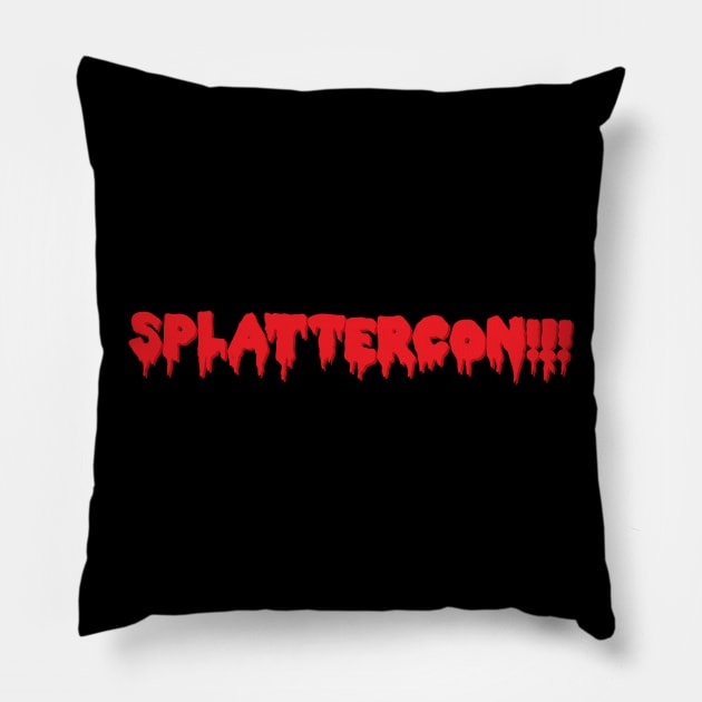 SplatterCon!!! Pillow by Lor