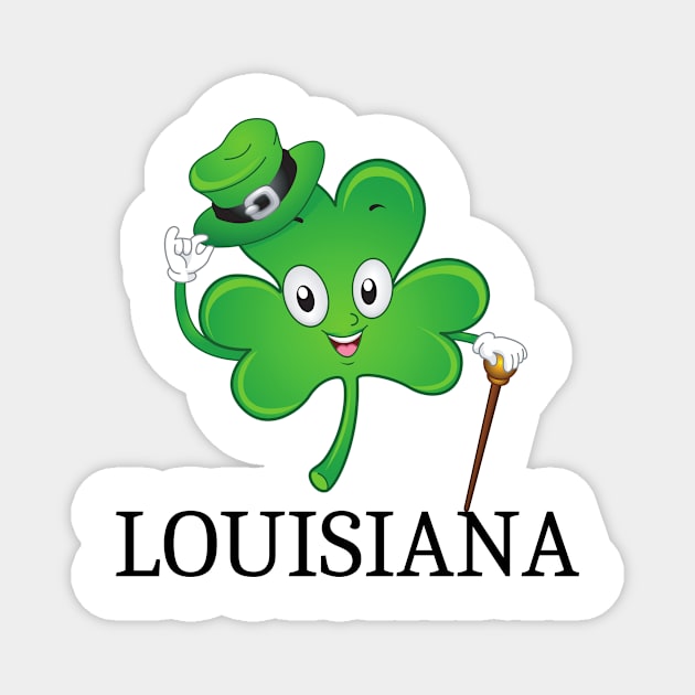 St Patrick&#39;s  Irish Shamrock louisiana, Irish Gift for Wife Magnet by yassinebd