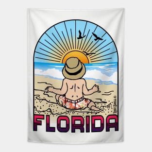 Florida Beach Baby Tapestry