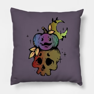 pumpkin skull Pillow