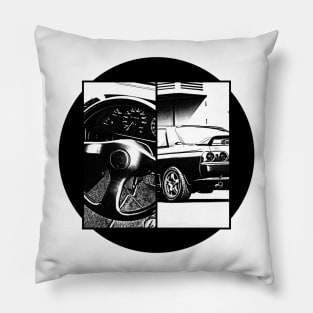 NISSAN SKYLINE GT-R R32 Black 'N White 5 Pillow