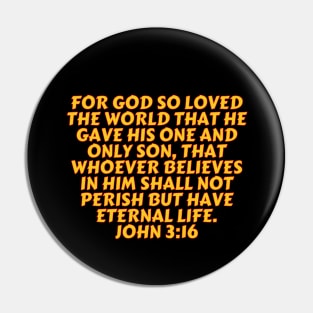 Bible Verse John 3:16 Pin