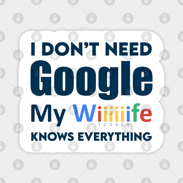 I Don't Need Google. Magnet by TEEPOINTER