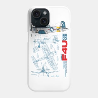 F4U Corsair | Retro Fighter Plane Phone Case